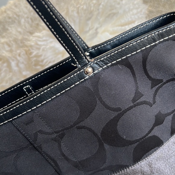 Coach Black Stripe Signature Bag - Picture 15 of 16